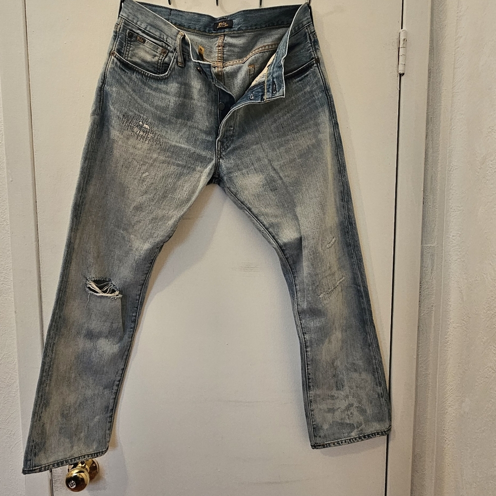 Polo by Ralph Lauren Light Wash Distressed Men’s Jeans
